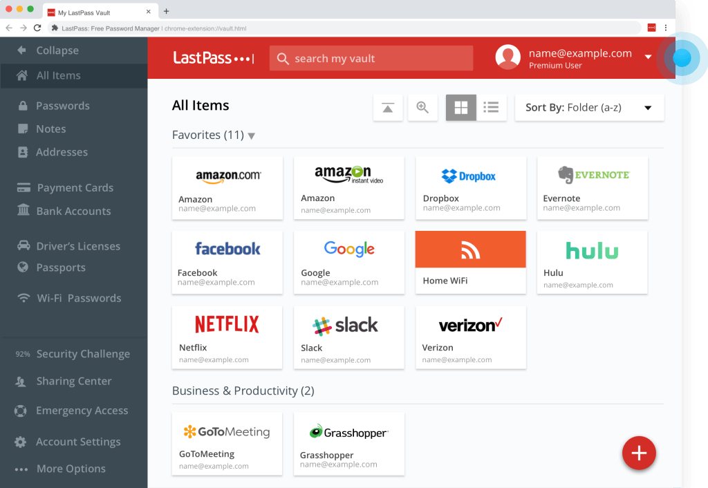 LastPass Vault